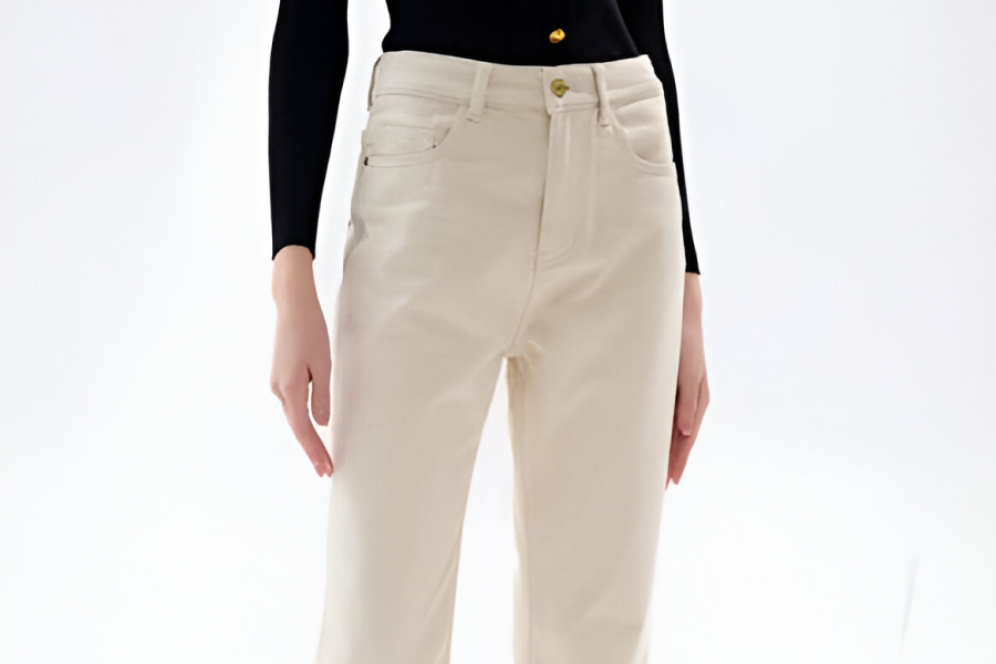 High-Waisted Straight Jeans for Women