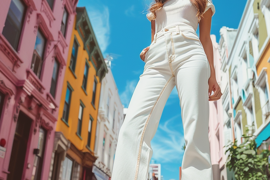 Women's High-Rise Straight Leg Jeans