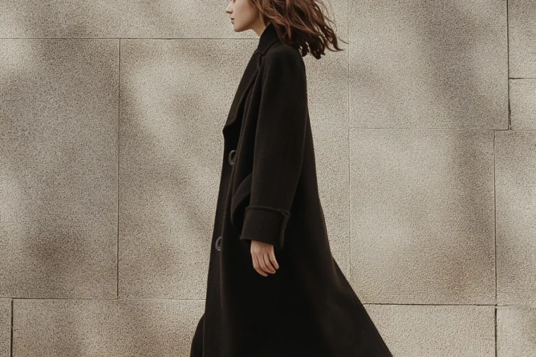 Casual Coffee Trench Coat