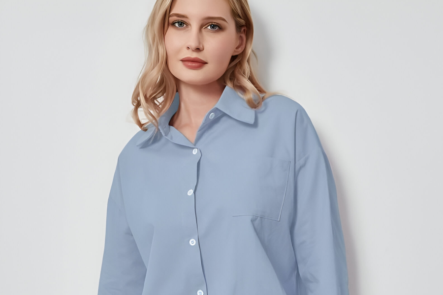 Oversized Retro Style Blouses